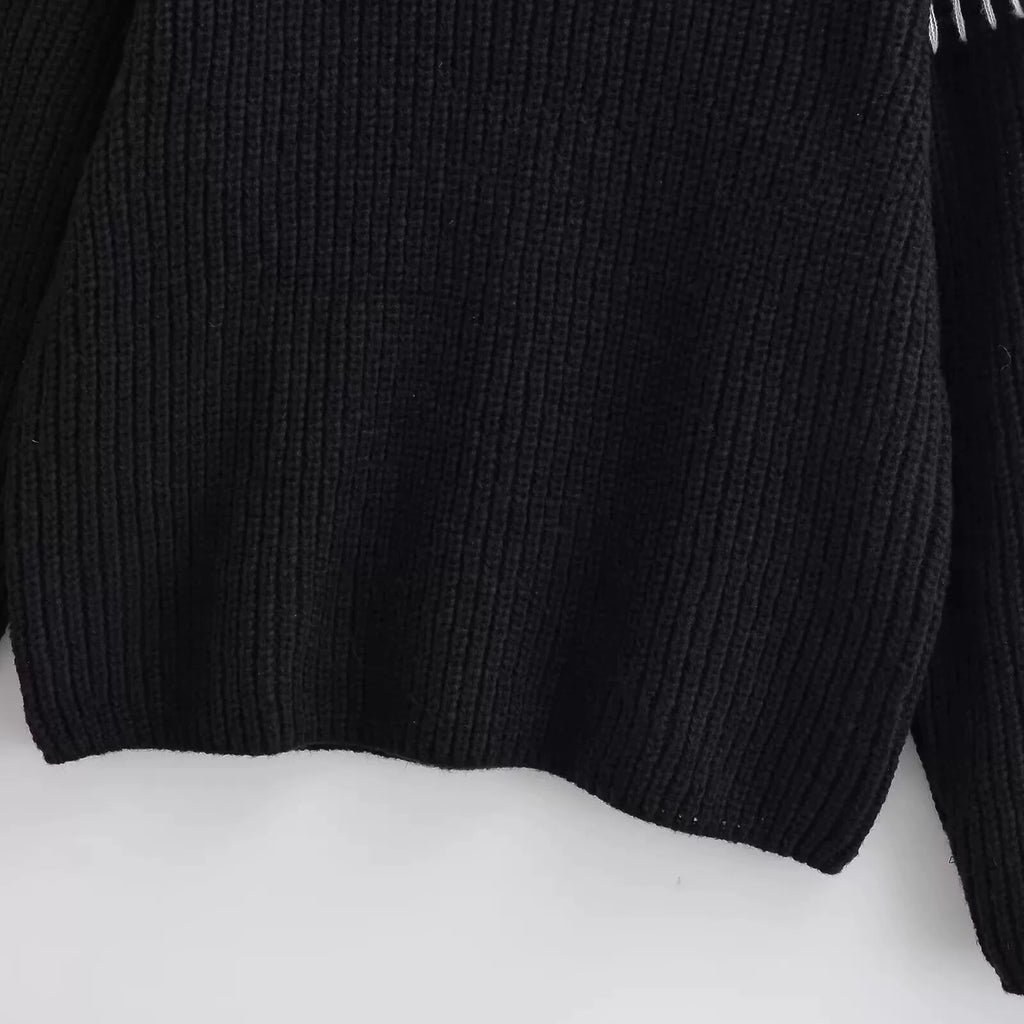 Ribbed hem, close-up