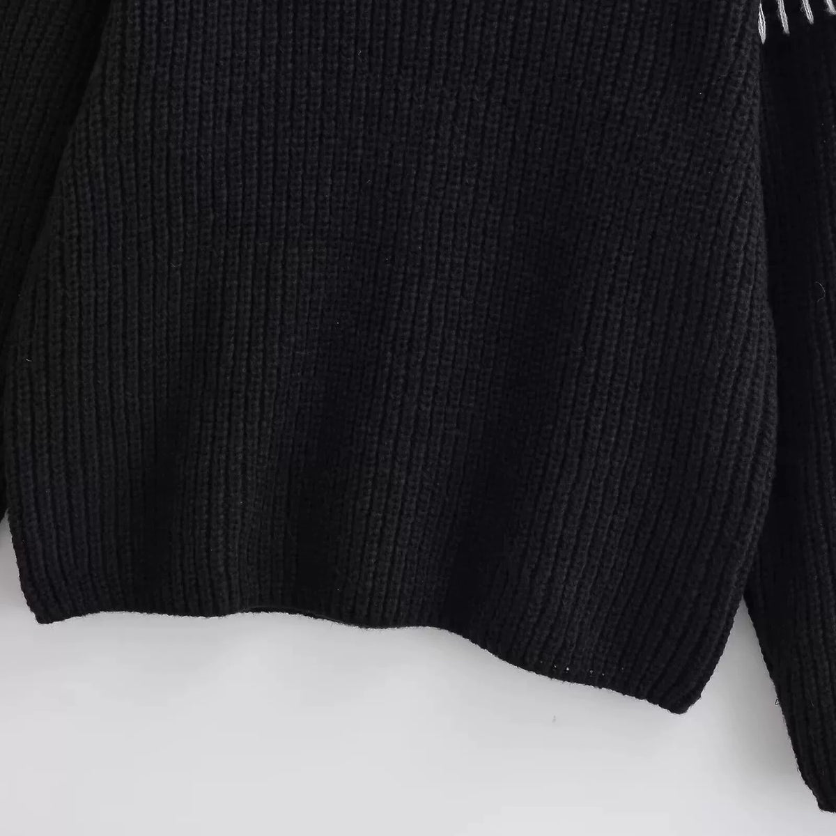 Ribbed hem, close-up